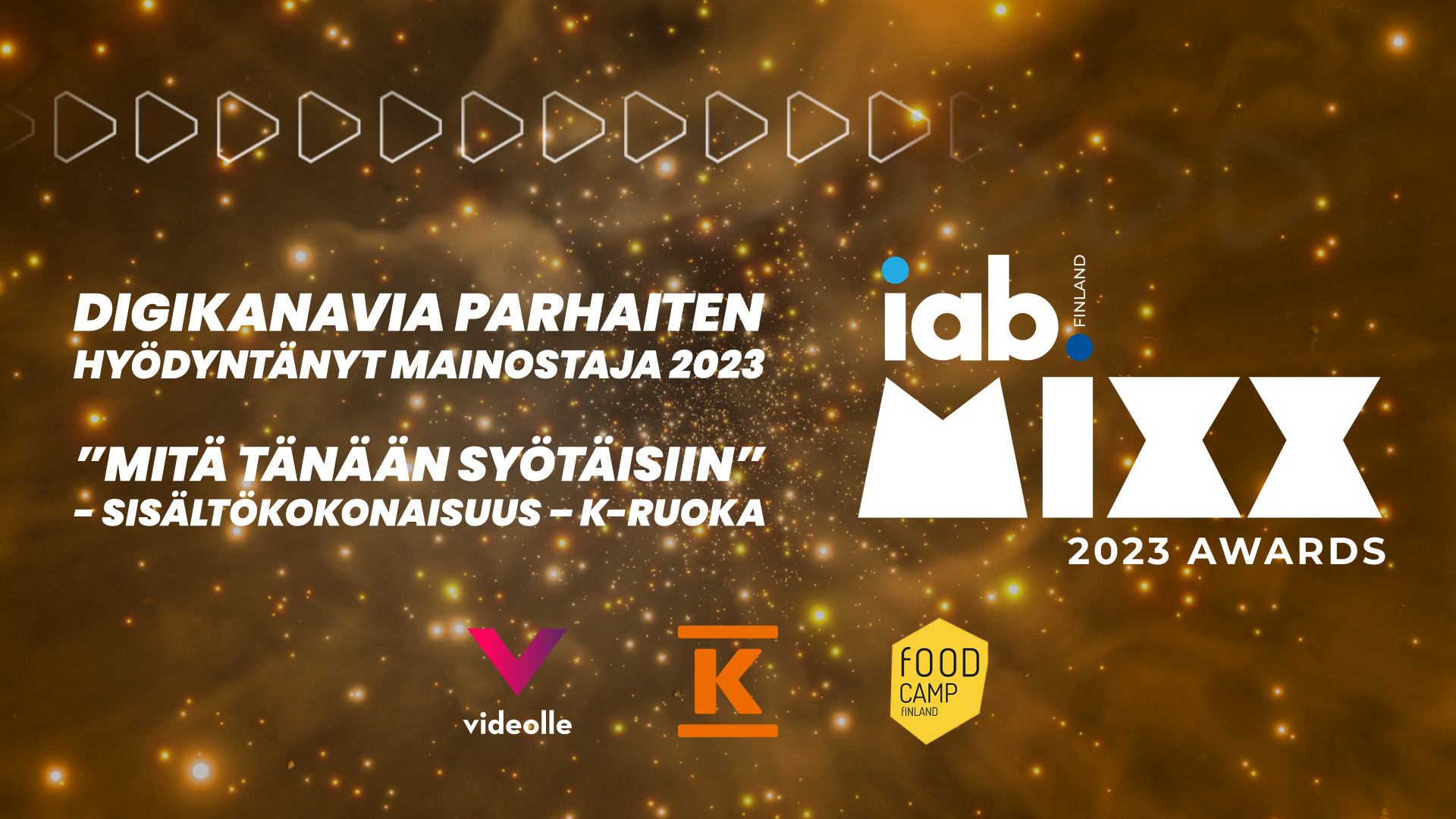 Videollelle voitto IAB MIXX Awardseissa